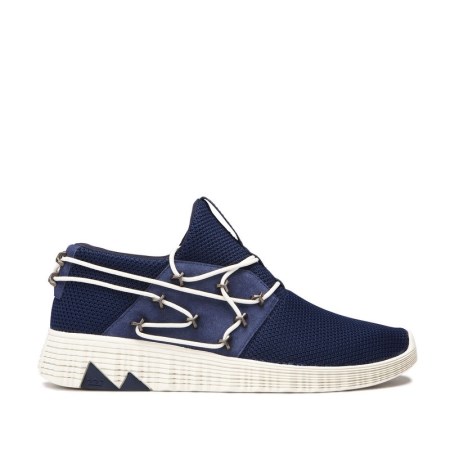 Supra Malli Mens Low Tops Shoes Blue UK 10XCB